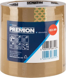 Premion מארז 2 יחידות מסקנטייפ צבע חום 48 מ"מ*40 מטר  PRE900095